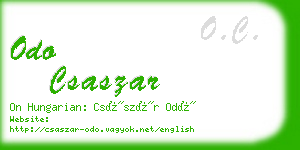 odo csaszar business card